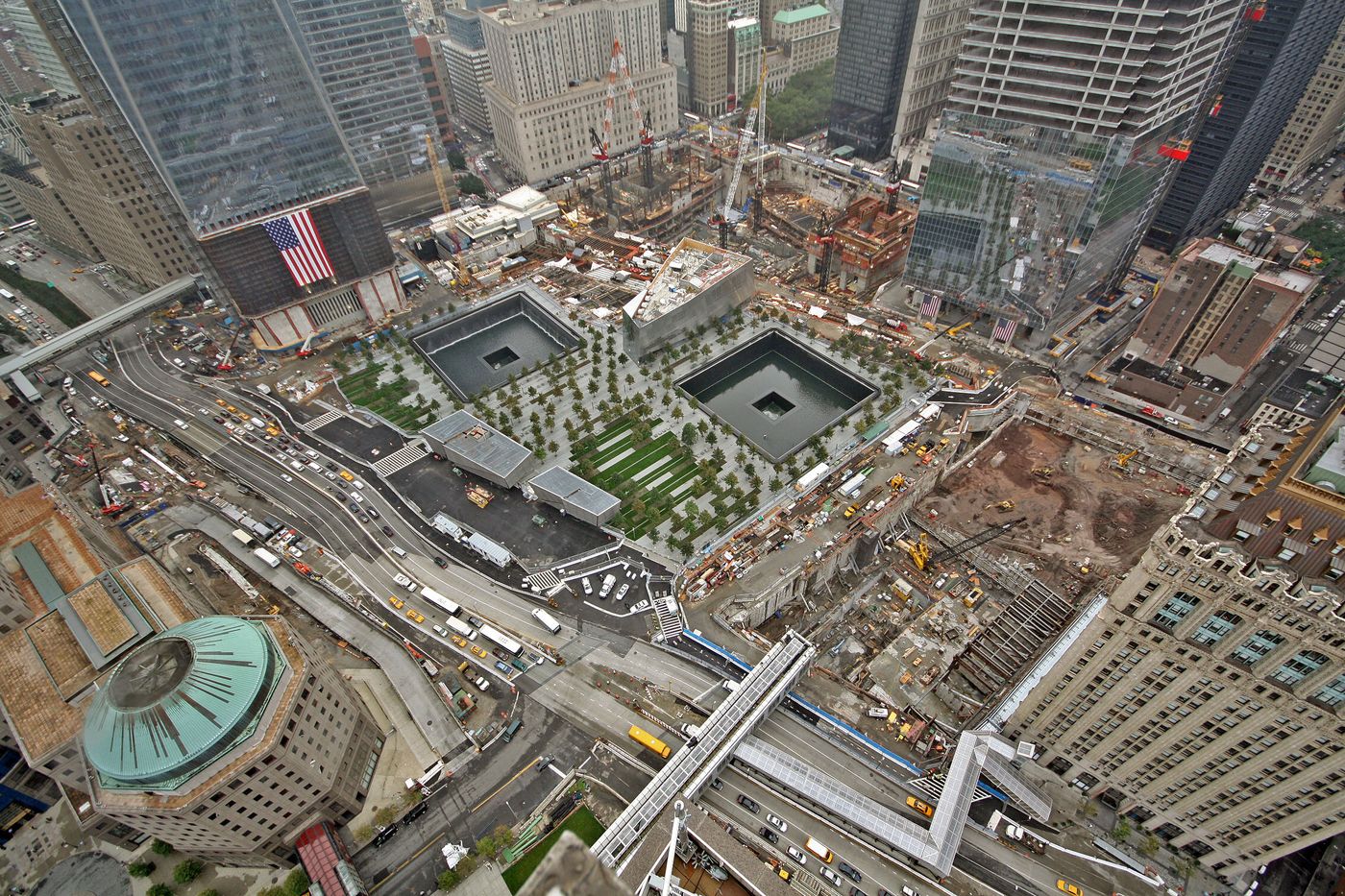 The Memorial plaza two weeks after opening, September 28, 2011